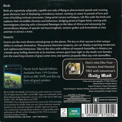 LIFE : BIRDS / INSECTS : DAILY MAIL PROMOTIONAL DVD