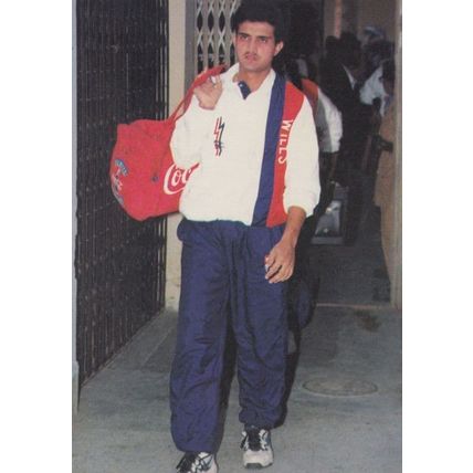 Suarav Ganguly Indian Bombay Cricket Team Classic Card Postcard