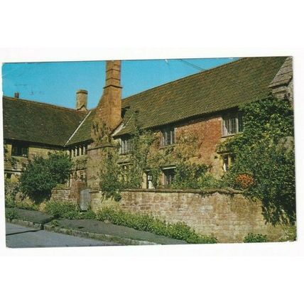 East Lambrook Manor Postcard posted 1982 creased