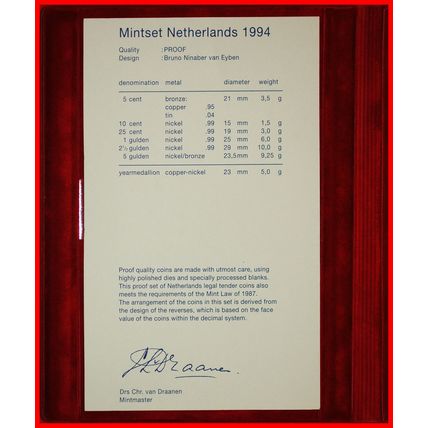 BEATRIX (1980-2013):NETHERLANDS★PROOF 1994 TO BE PUBLISHED★LOW START★NO RESERVE!
