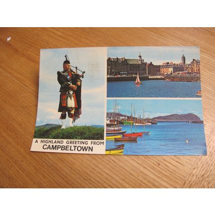 1970s Postcard - Highland Greetings from Campbeltown, Argyll & Bute