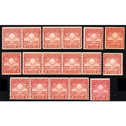 656, Mint NH 2¢ Group of Pairs And Singles CV $370.00 - Stuart Katz