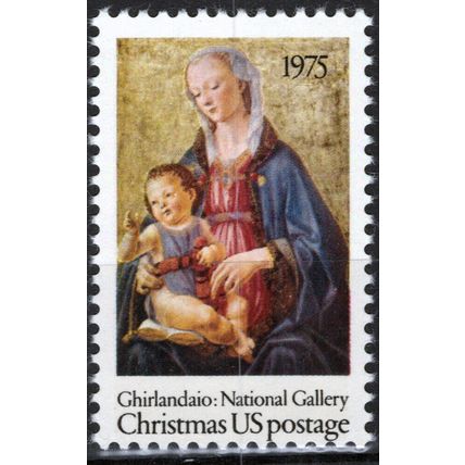 ZAYIX - US 1579 MNH Christmas Art - Painting - Madonna & Child 021823-S08M