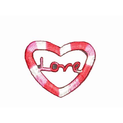 Love Iron on Embroidered Sew Patch Badge Patches Crafts 4.5cm x 3.8cm P148