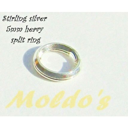 925 Sterling Silver Split Ring Stronger Charm Hanger 5mm Size Jump Ring C003