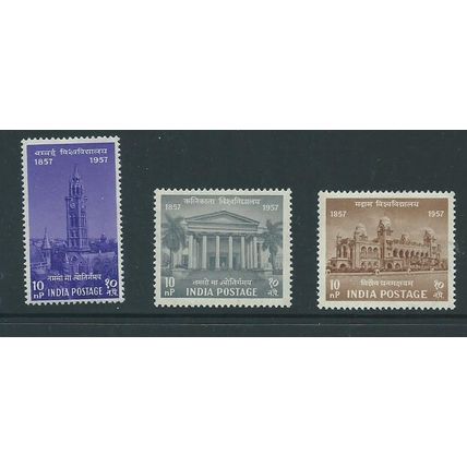 india stamps sg392 sg 392 set mnh 1957
