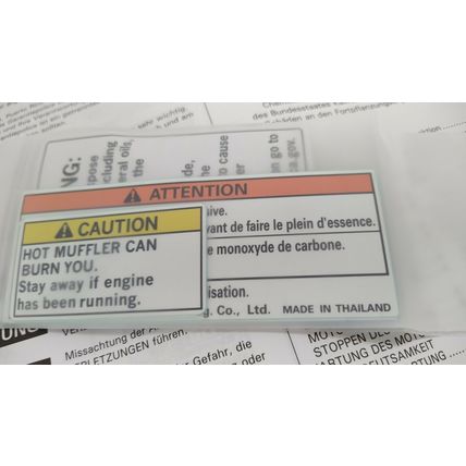 honda gx100ut se3 instruction maintenance manual exhaust cap deflector muffler