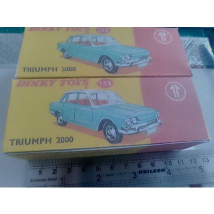 Dinky No135 Triumph 2000 Car - Replica / Repro Box