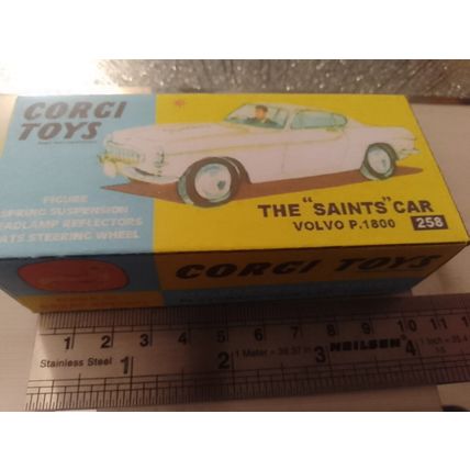 Corgi - 258 - VOLVO P1800 - The Saints Car - Replica / Repro Box
