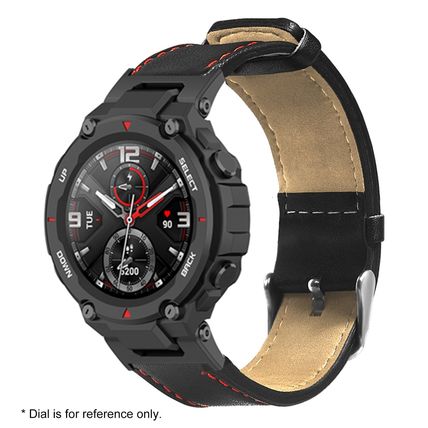 Leather Watch Band – Replacement Strap for Huami Amazfit T-Rex/T-Rex Pro | 22mm