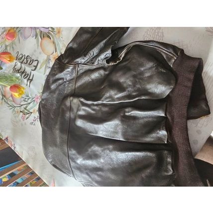 Vintage military leather jacket 2xl