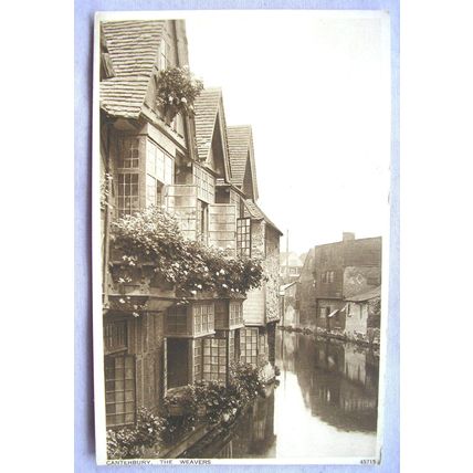 vintage postcard Canterbury, The Weavers
