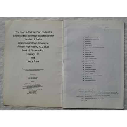 The London Philharmonic Orchestra Year Book 1981-82