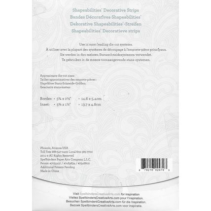 Spellbinders. Mary Border Strip Die. Die Cutting Cardmaking Scrapbooking Crafts