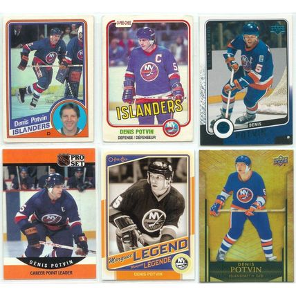 Denis Potvin 5x card lot