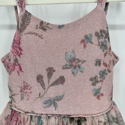 Girls Zunie Dress Size 7 Stunning Floral Lace Party Dress Glitter Tulle