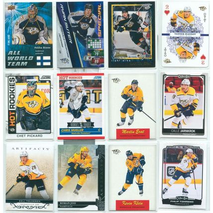 Nashville Predators 45x card lot incl Inserts, RC's