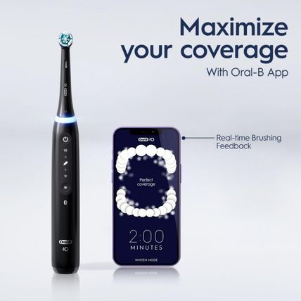 Oral-B Io Deep Clean + Whiten Rechargeable Electric Toothbrush with Visible Pres