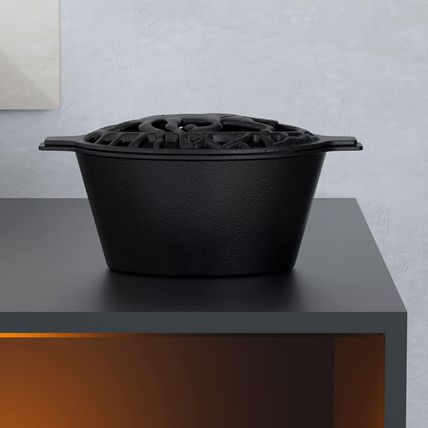 Fire Beauty Woodstove Steamer Stove Humidifier Cast Iron Lattice Top Rust Resist