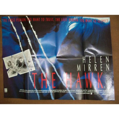 THE HAWK Helen Mirren 1993 Movie Quad Poster