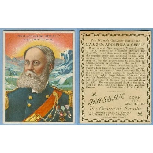 Tobacco Card ~ Company: American Tobacco Company Brand: Hassan Cork Tip Ci~1