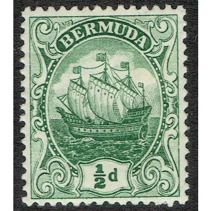 Bermuda 1910 ½d Green SG45 MM