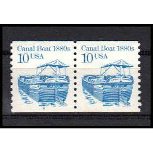 2257b 10c Canal Boat Very Fine MNH SG CNP Left 2 PA0936