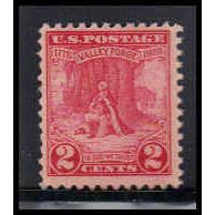 645 2c Valley Forge Fine MNH O1250