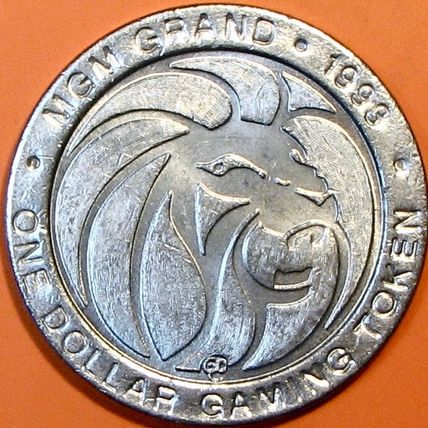 MGM Grand. $1 Casino Token. Las Vegas, NV. R45.