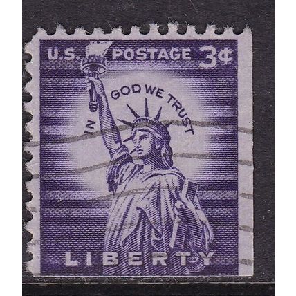 United States 1954 Liberty 3c Fine Used SG 1033 VGC