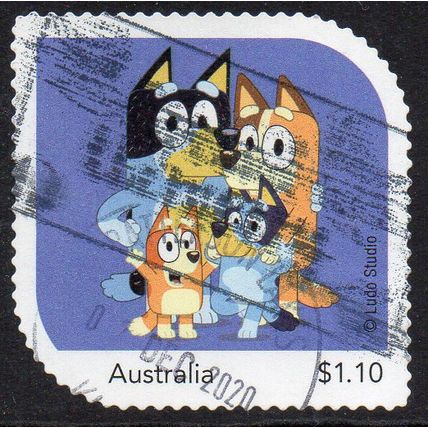 Australia 2020 MyStamps - Bluey - Bluey & Her Family $1.10 Used