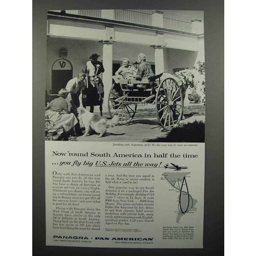 1960 Panagra Pan American Airways Ad - Argentina