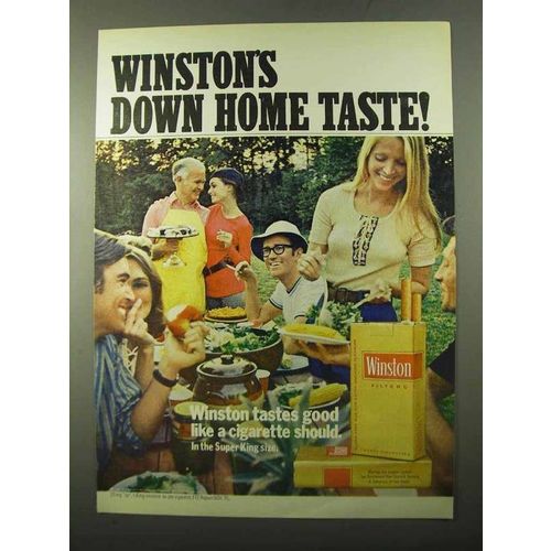 1971 Winston Cigarettes Ad - Down Home Taste