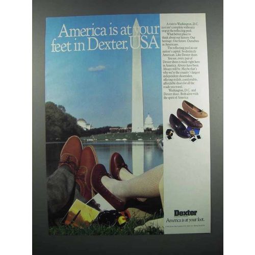 1983 Dexter Shoes Ad - America is at Your Feet