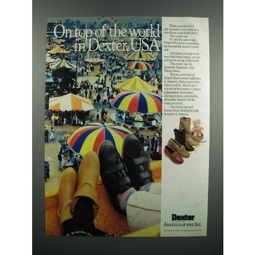 1983 Dexter Shoes Ad - On Top of the World