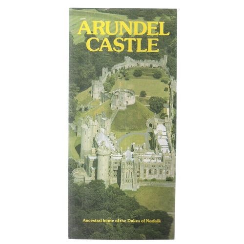 ARUNDEL CASTLE, SUSSEX Vintage leaflet =