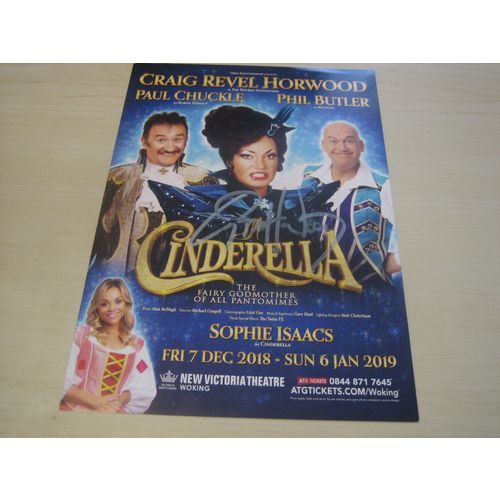 Craig Revel Horwood (2018/19 Woking Panto flyer) hand signed RARE *FREE POST*