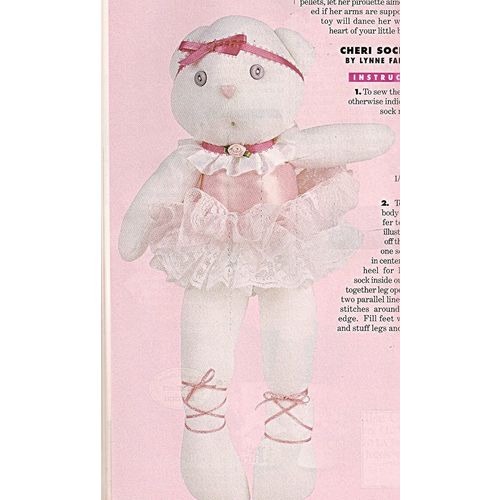 Ballerina Bear & Quilt Pattern and Craft Magazine