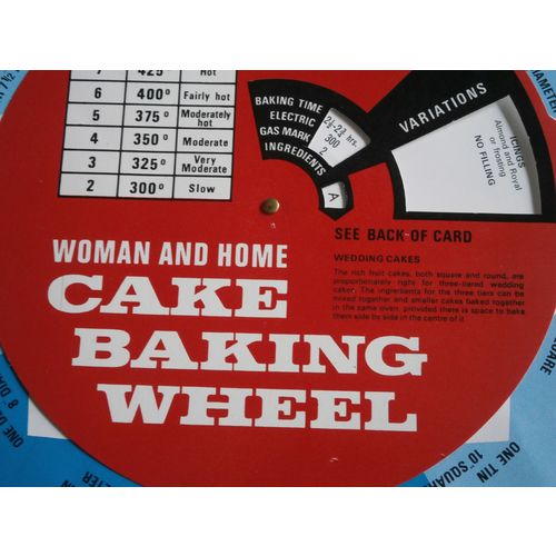 Vintage Woman And Home Magazine Cake Baking Wheel