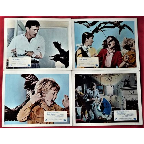 BIRDS, The (1963) original release UK F.O.H. / Lobby cards ***Hitchcock***