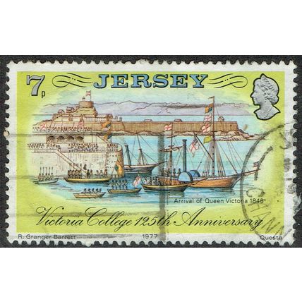 Jersey 1977 125th Anniversary Victoria College 7p Multicoloured SG179 FU