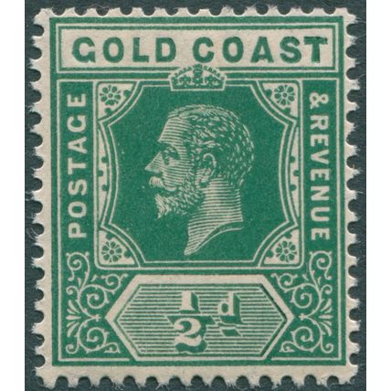 Gold Coast 1913 ½d green SG 71 unused