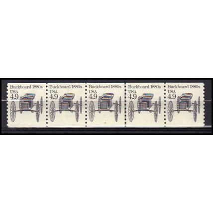 2124 4.9c Buckboard Very Fine MNH Dry Gum PNC 4/5 X0287