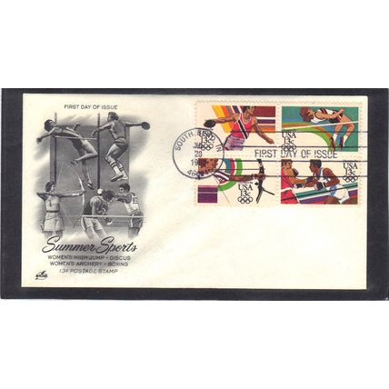 FDC Art Craft 2048-2051 13c Olymmpians (Cachet-U/A) CV00064