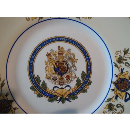 Prince Charles & Diana Royal Wedding Plate 1981 Elizabethan Fine Bone China