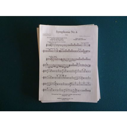 BEETHOVEN - Sym. No. 6 "Pastoral" Op. 68 - Kalmus Score and Parts