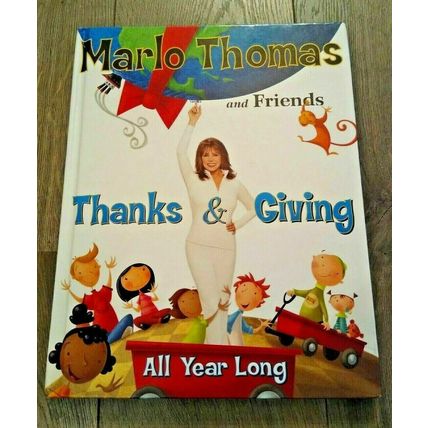 Marlo Thomas & Friends Book CD Set Thanks & Giving All Year Long St.Jude Kids