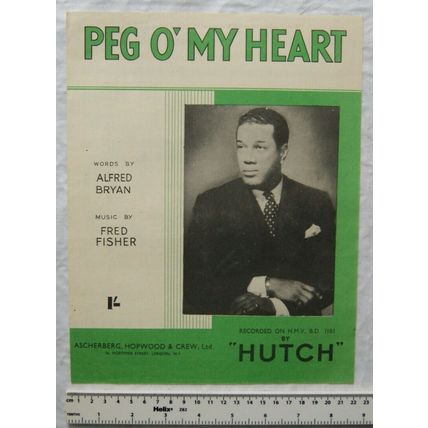 1947 Peg O' My Heart by Hutch, words & music