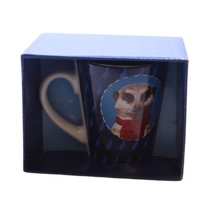 Meerkat Blue Ceramic Coffee Tea Mug