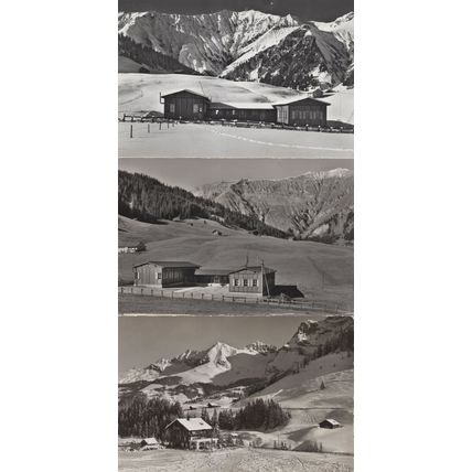 Adelboden Hochalpines Ferienlager Gilbach Pension 3x Swiss Postcard s